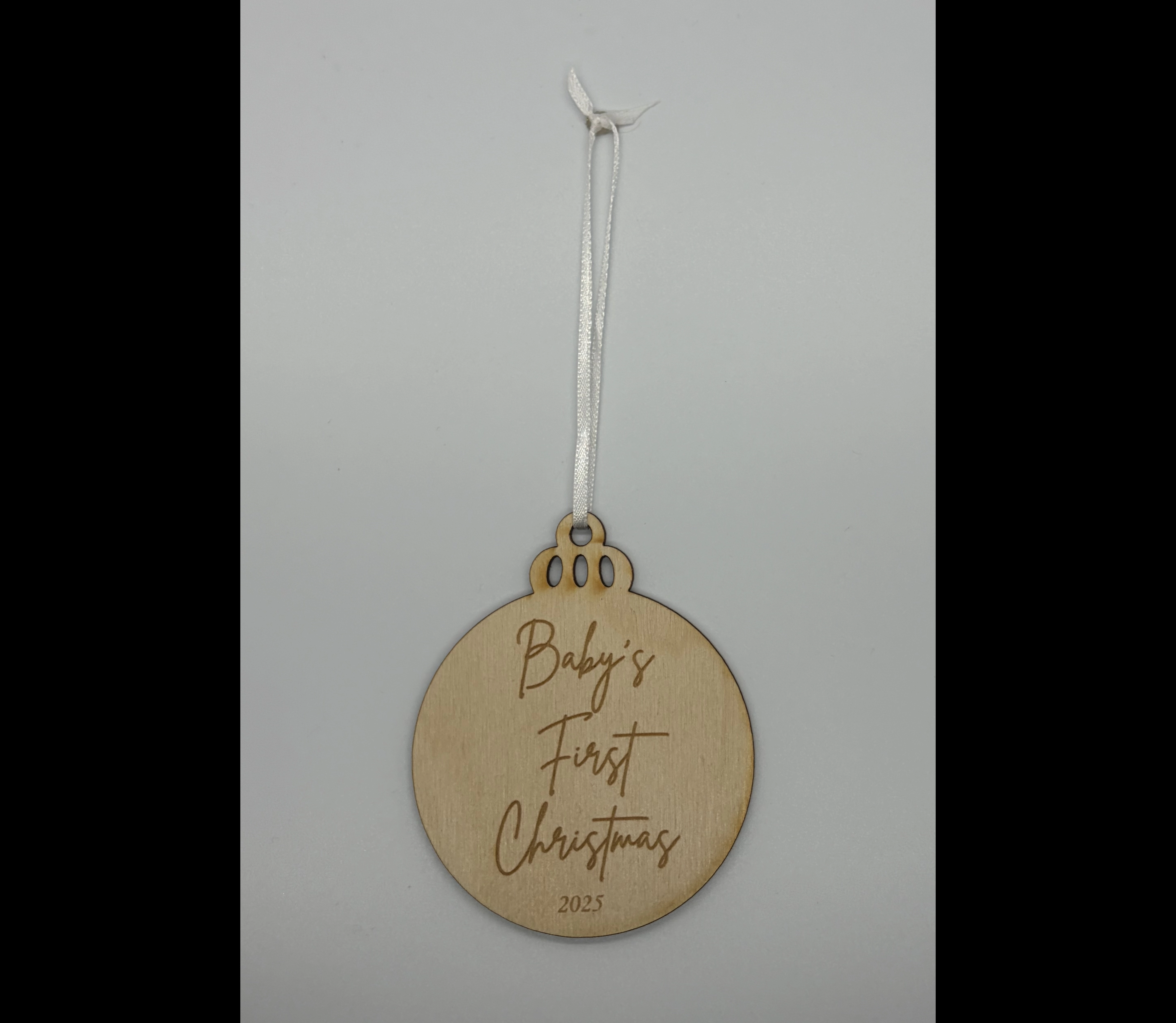 Baby's First Christmas Ornament - With Year