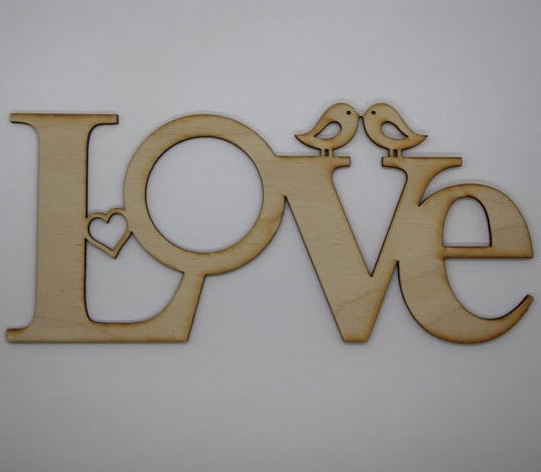 Love Plaque with Birds