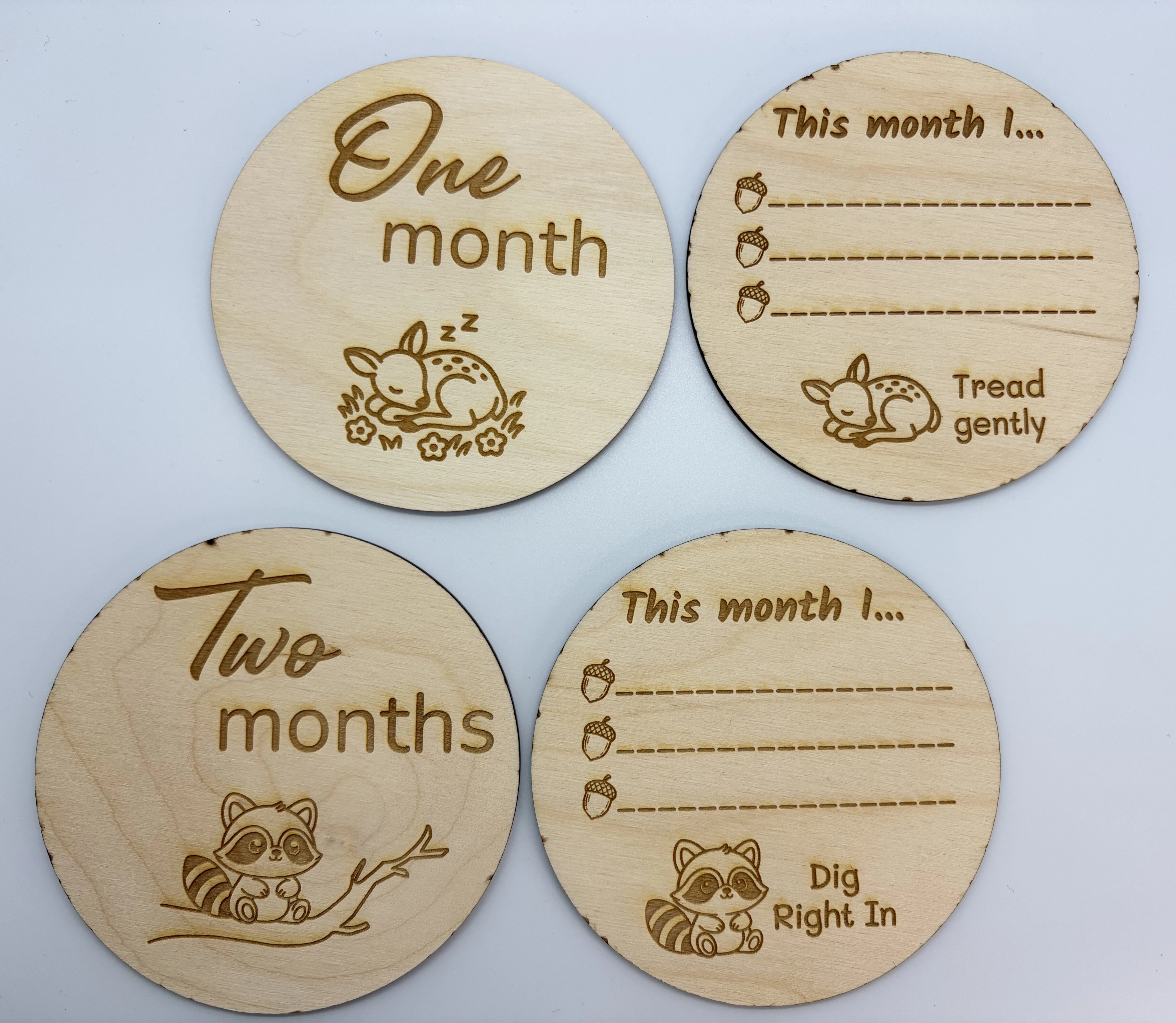 Baby's First Year Woodland Keepsake Discs